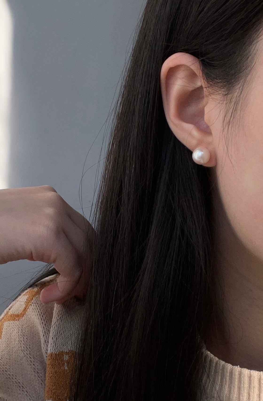 For Maria Pearl Earrings