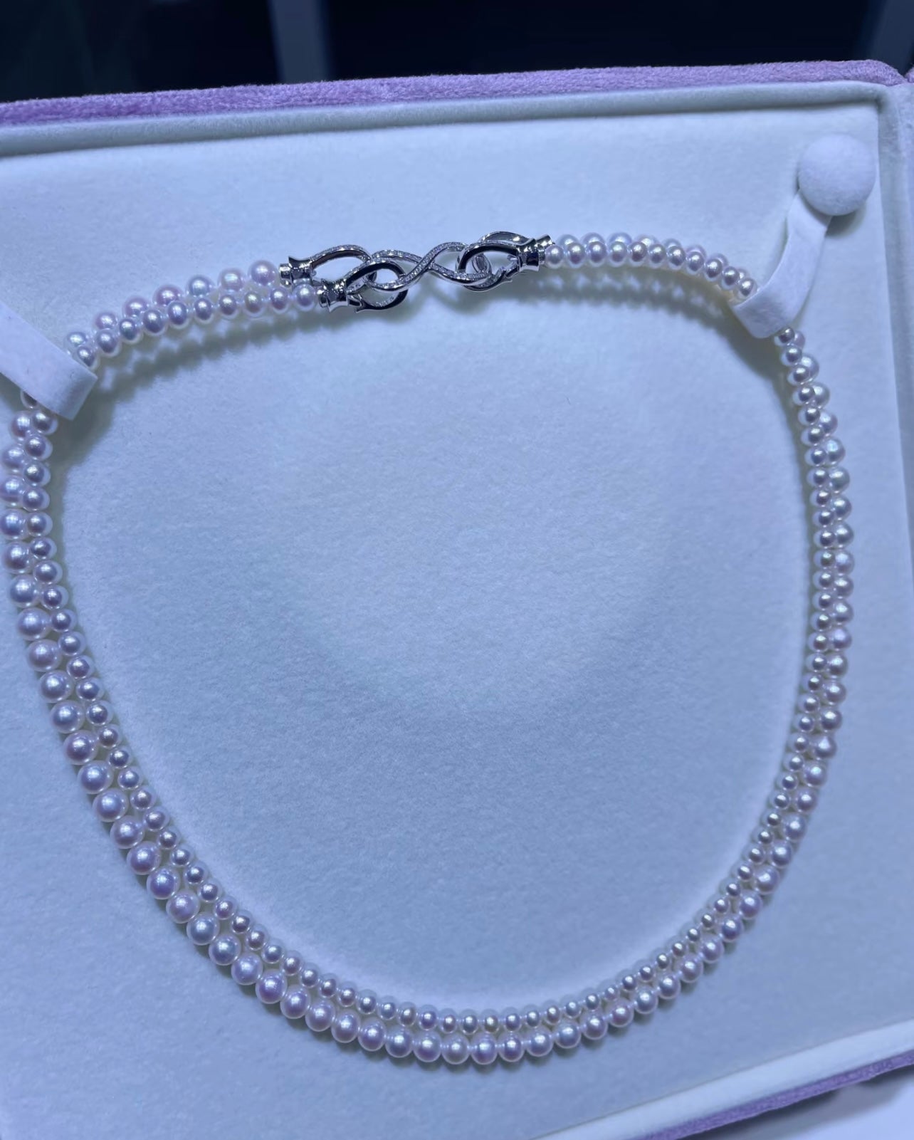 Elizabeth Double String Pearl Necklace