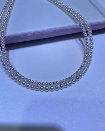 Elizabeth Double String Pearl Necklace
