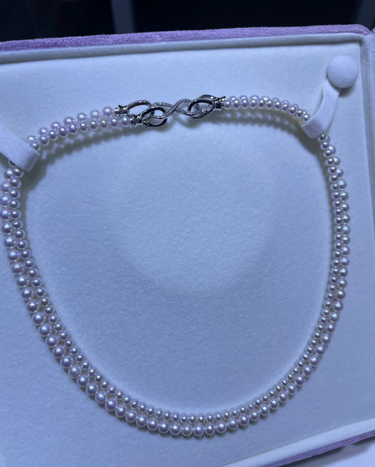 Elizabeth Double String Pearl Necklace